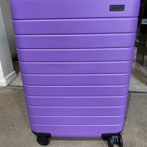Away Luggage Bigger Carry On Suitcase Flour Shop Purple